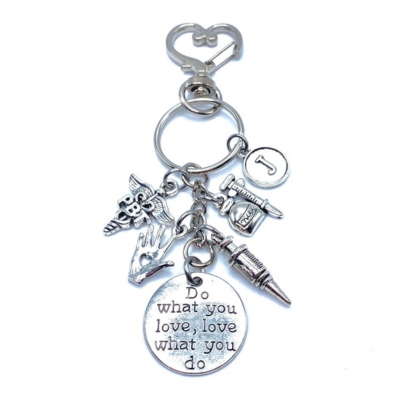 Phlebotomist Keychain Bag Charm Do What You Love - Picture 4 of 7